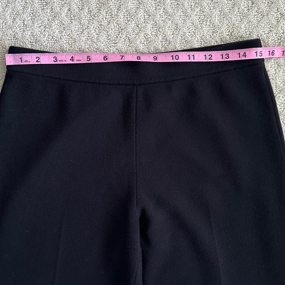 Theory Treeca Pull-On Wool Blend Knit Pants Black 8 Cropped Ankle Fall Winter - Picture 8 of 10